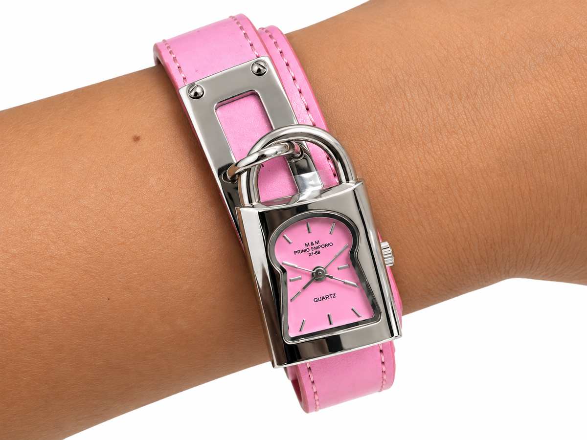 Orologio M&M Primo Emporio rosa a lucchetto