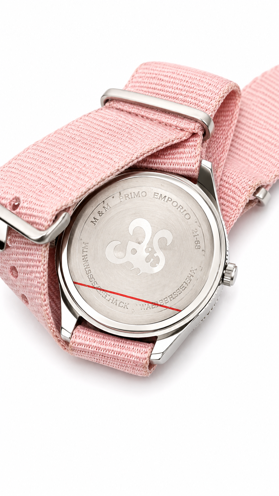 M&M Primo Emporio Diver 21-68 – Quadrante Nero Lunetta Rosa Cinturino NATO Pink