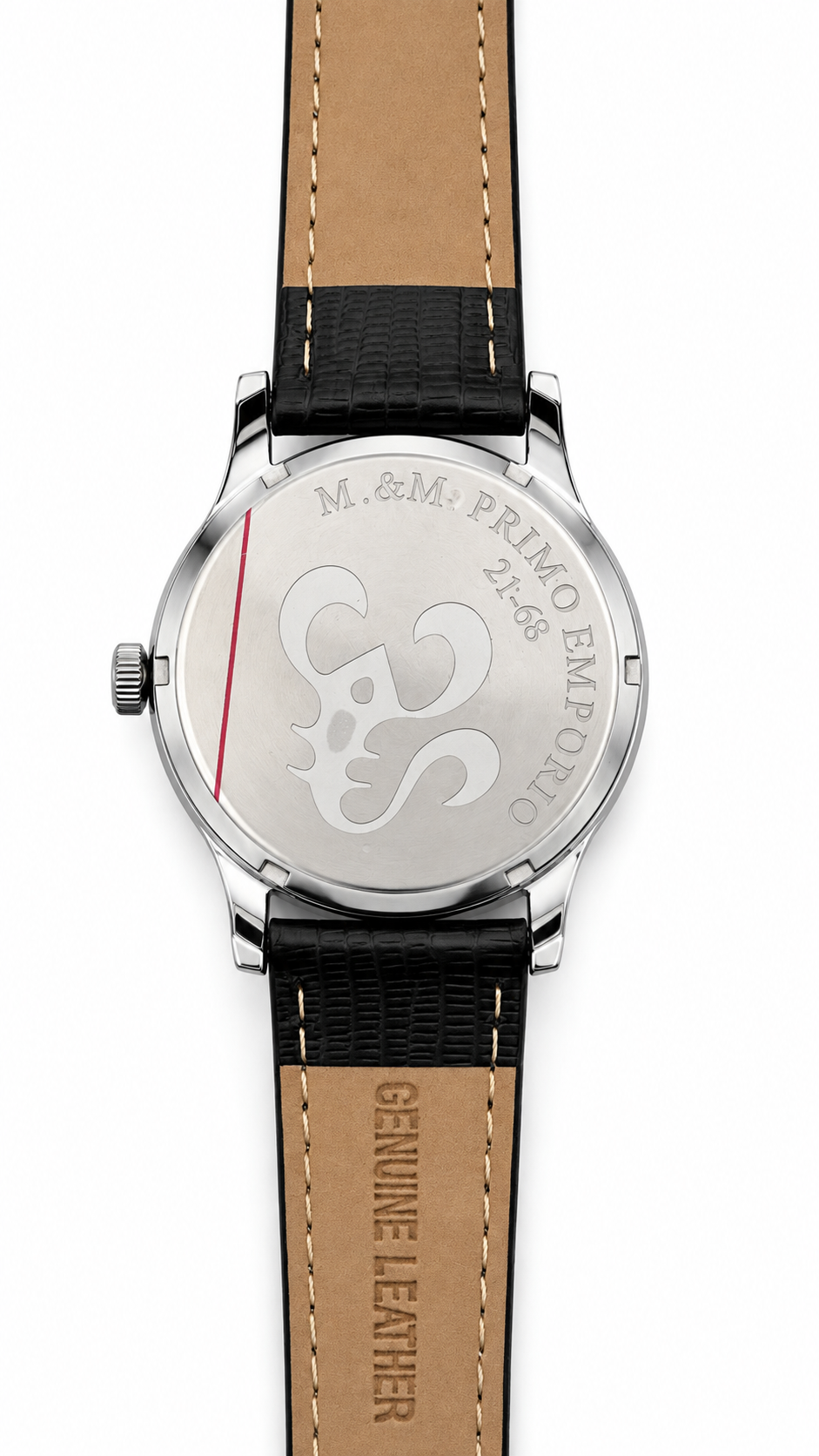 M&M Primo Emporio Day-Date 21-68 – Quadrante Bordeaux Cinturino Pelle Lucertola Nera
