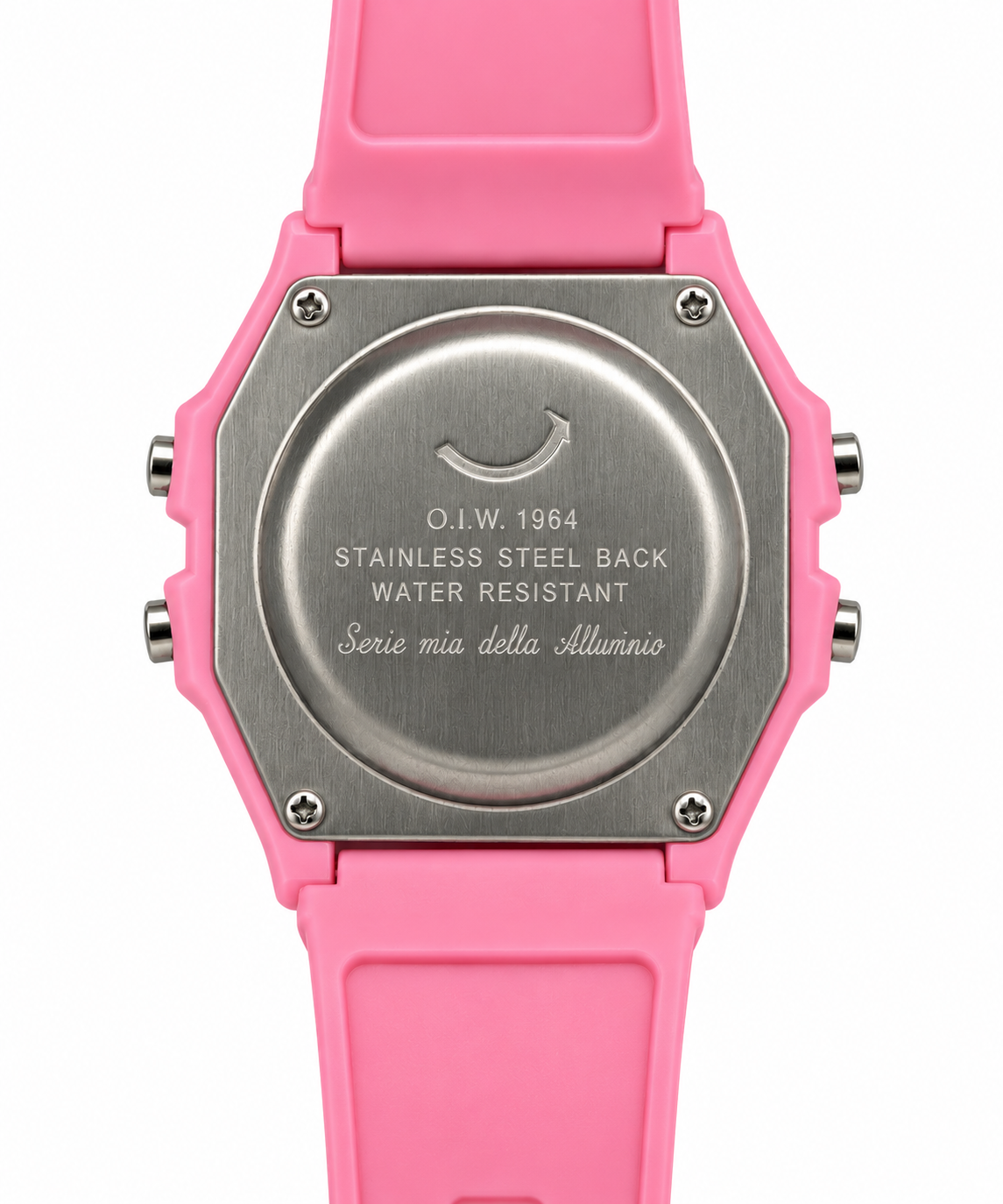O.I.W. 1984 — Orologio Digitale Retrò Anni '80 | Alarm Chronograph Light | Rosa