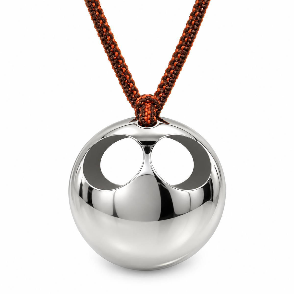 Collana Choise in acciaio con pendente volto astratto