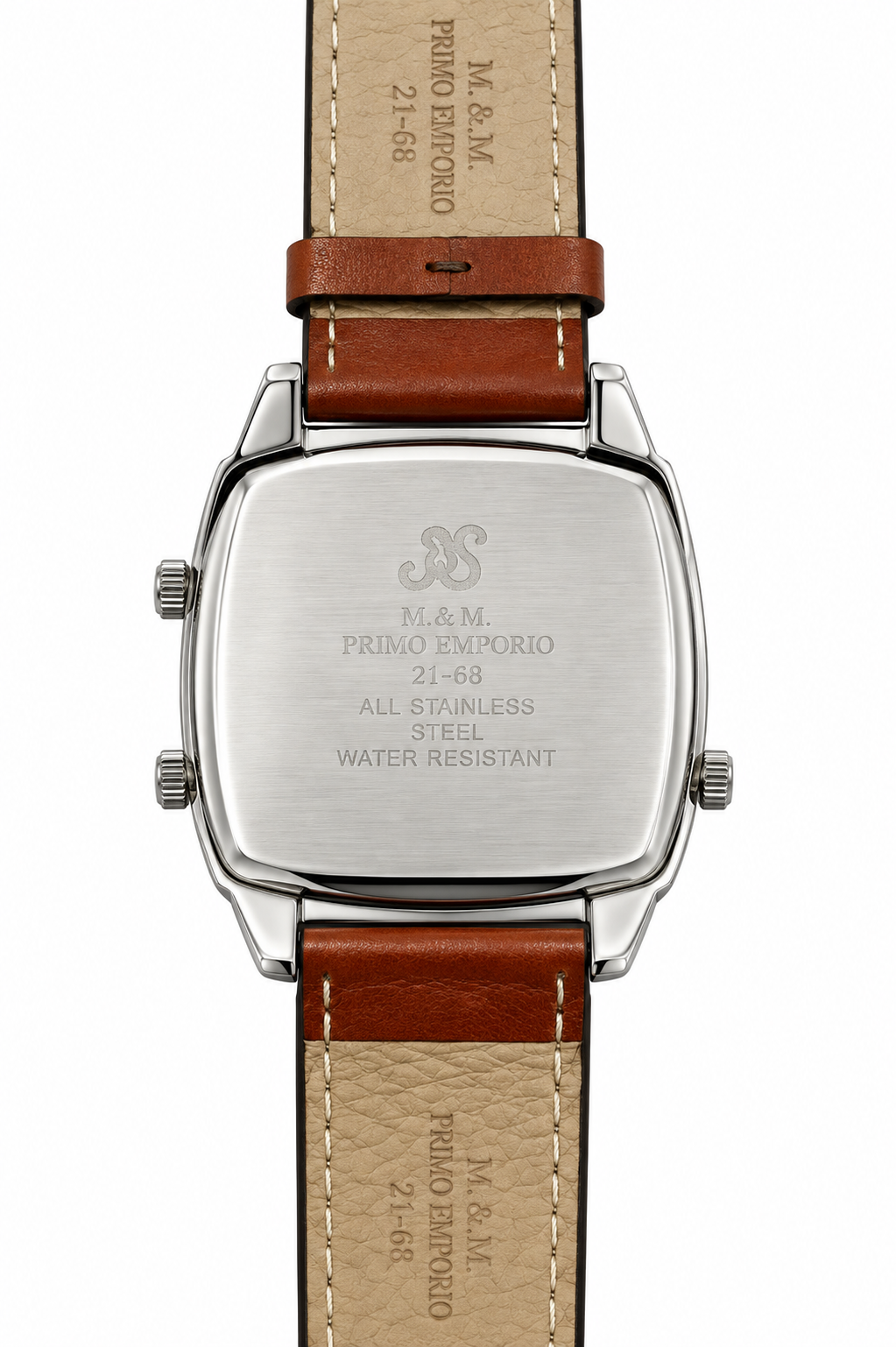 M&M Primo Emporio Triple Time Zone 21-68 – Tre Fusi Orari | Cinturino Pelle Marrone o Bianco