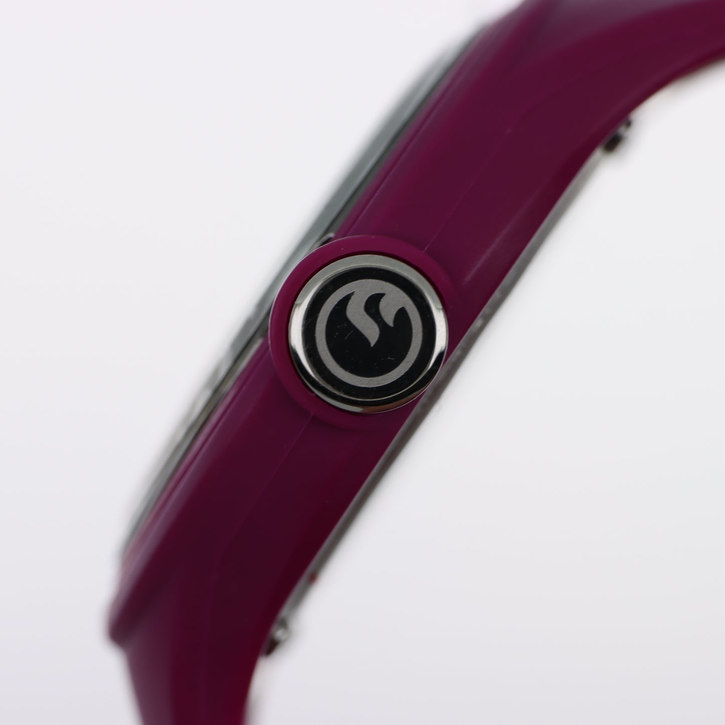 Armada Nueva – Orologio Sport Minimal Quadrante Nero Cinturino Silicone Bordeaux con Data