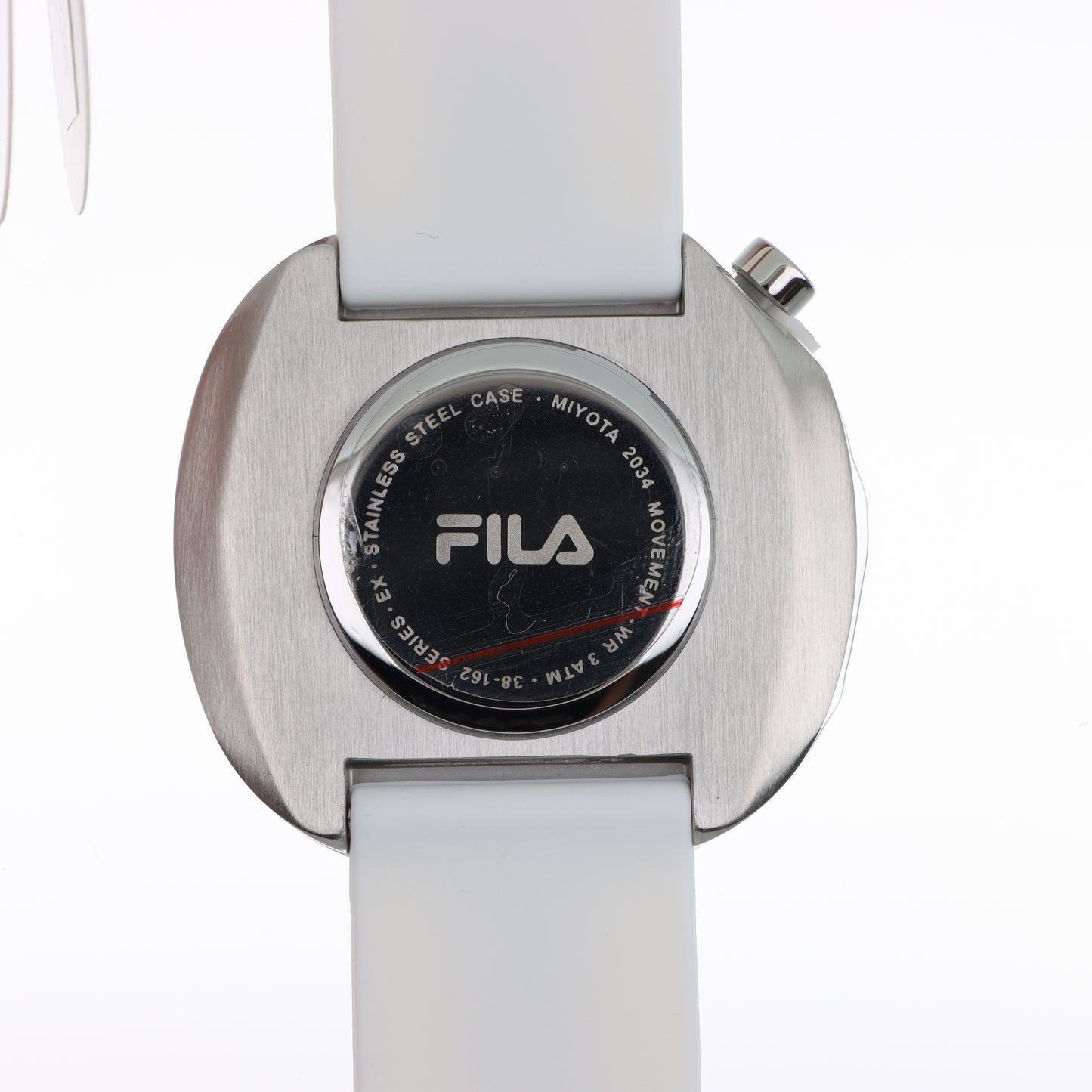 FILA Bold Watch – Cassa Silver Squadrata, Quadrante Bicolor Nero/Bianco e Cinturino Silicone