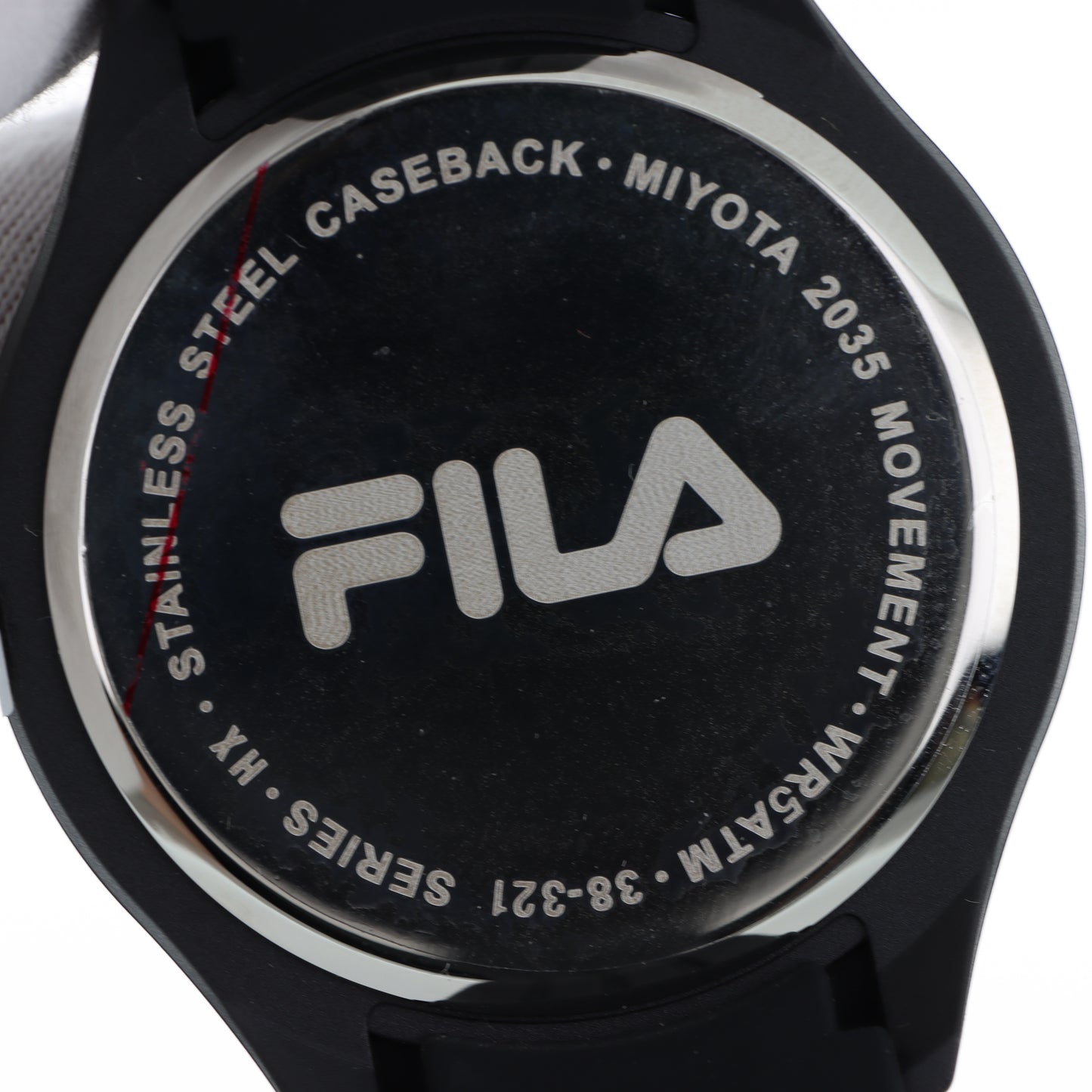 FILA Sport Watch – Cinturino Silicone Nero con Logo Bold