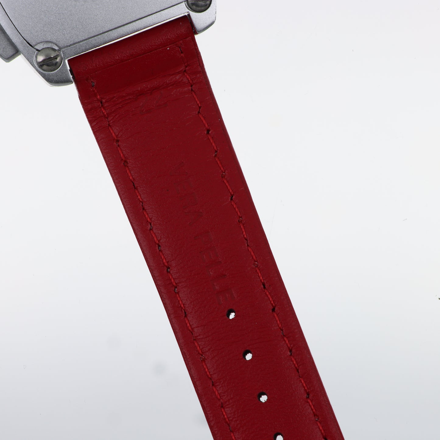 Orologio Primo Emporio Cronografo Red Passion - Lunetta con Cristalli Rossi e Cinturino in Pelle Rossa