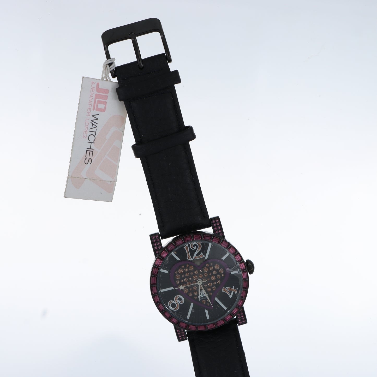 Jennifer Lopez Orologio Donna Heart Nero Cristalli Rubino Cuore
