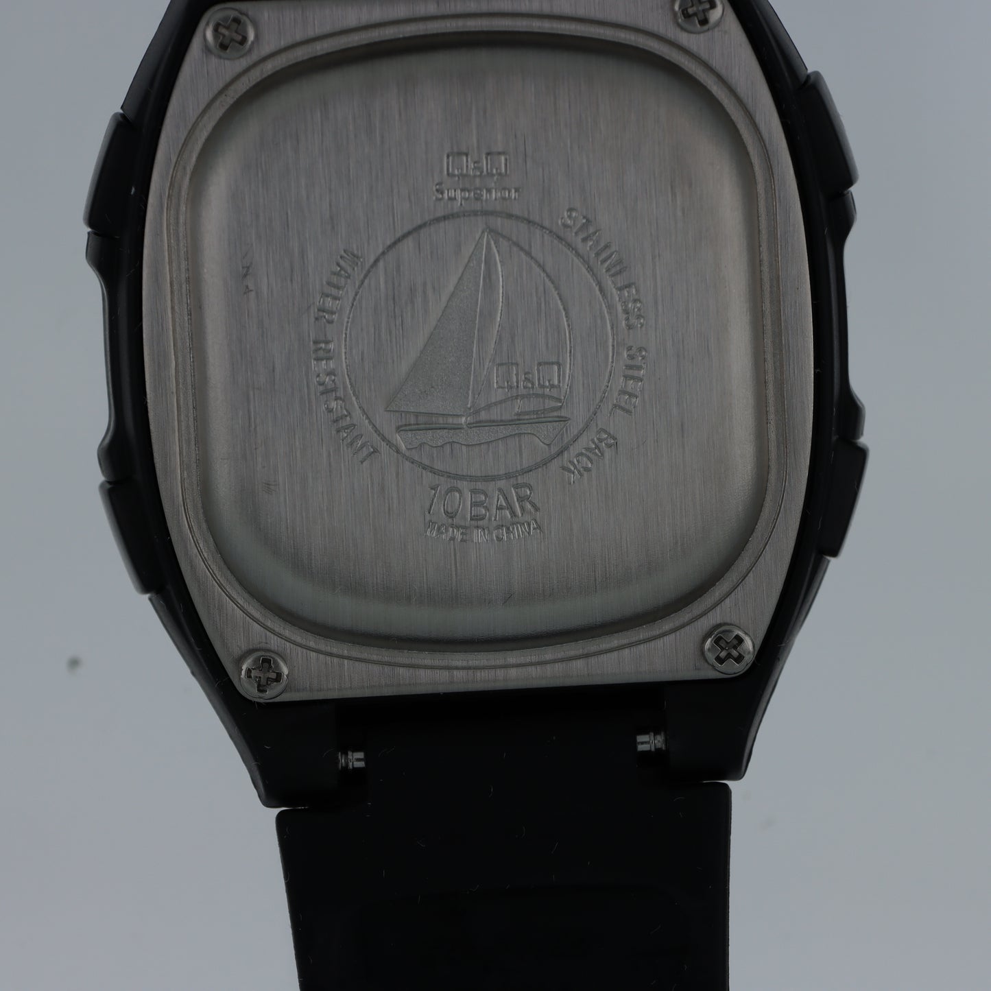Q&Q Superior Orologio Digitale Uomo – Total Black Batteria 10 Anni Melody Alarm WR 10 Bar