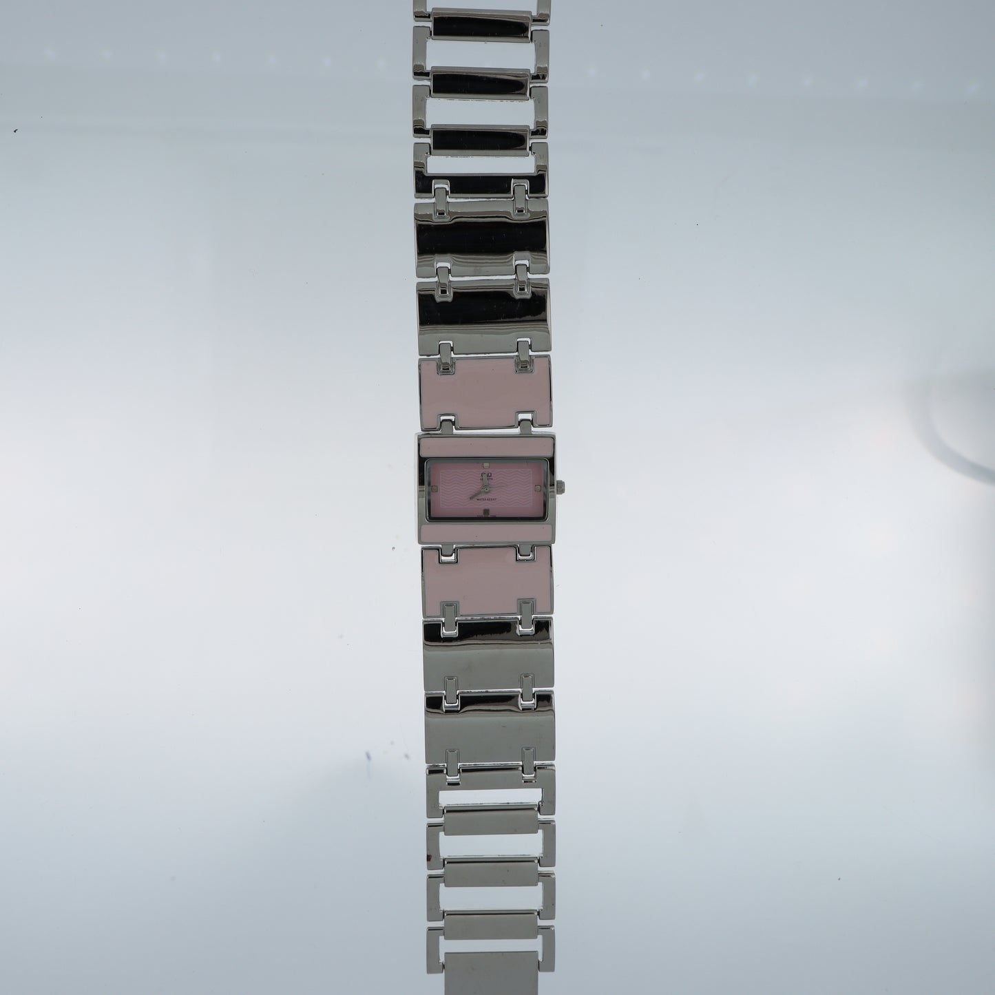 Q&Q Quartz Orologio Donna – Bracciale a Piastre Rosa Cassa Rettangolare Quadrante Rosa WR