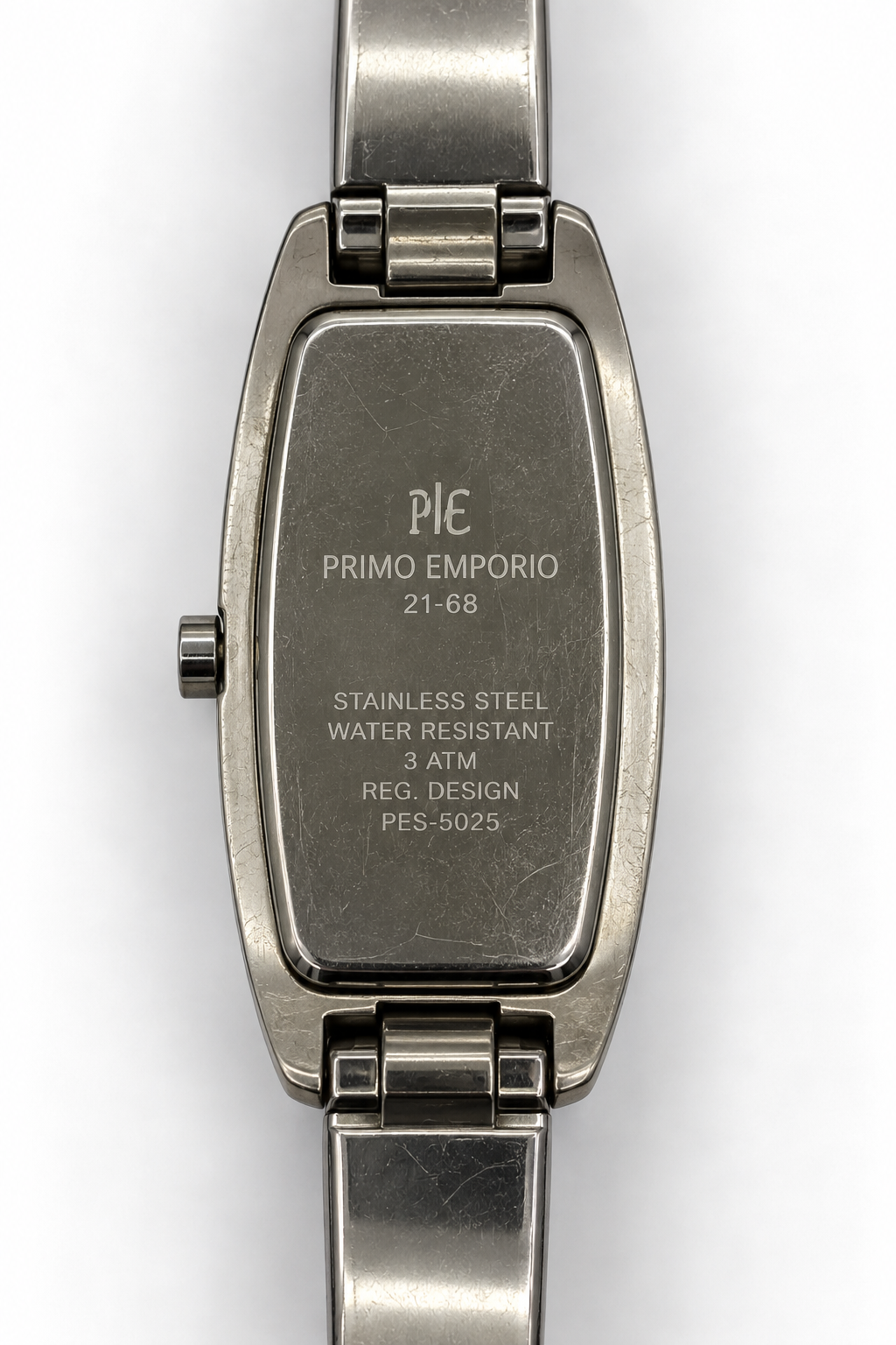 Primo Emporio 21-68 – Orologio Donna Cassa Tonneau Acciaio Quadrante Nero Indici Gold Quarzo