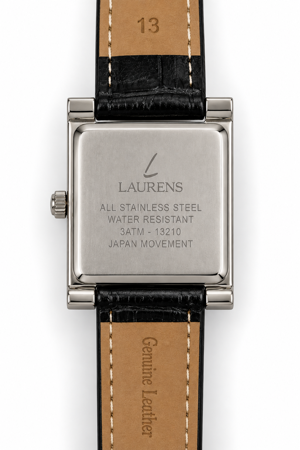 Laurens – Orologio Quadrato Quadrante Nero