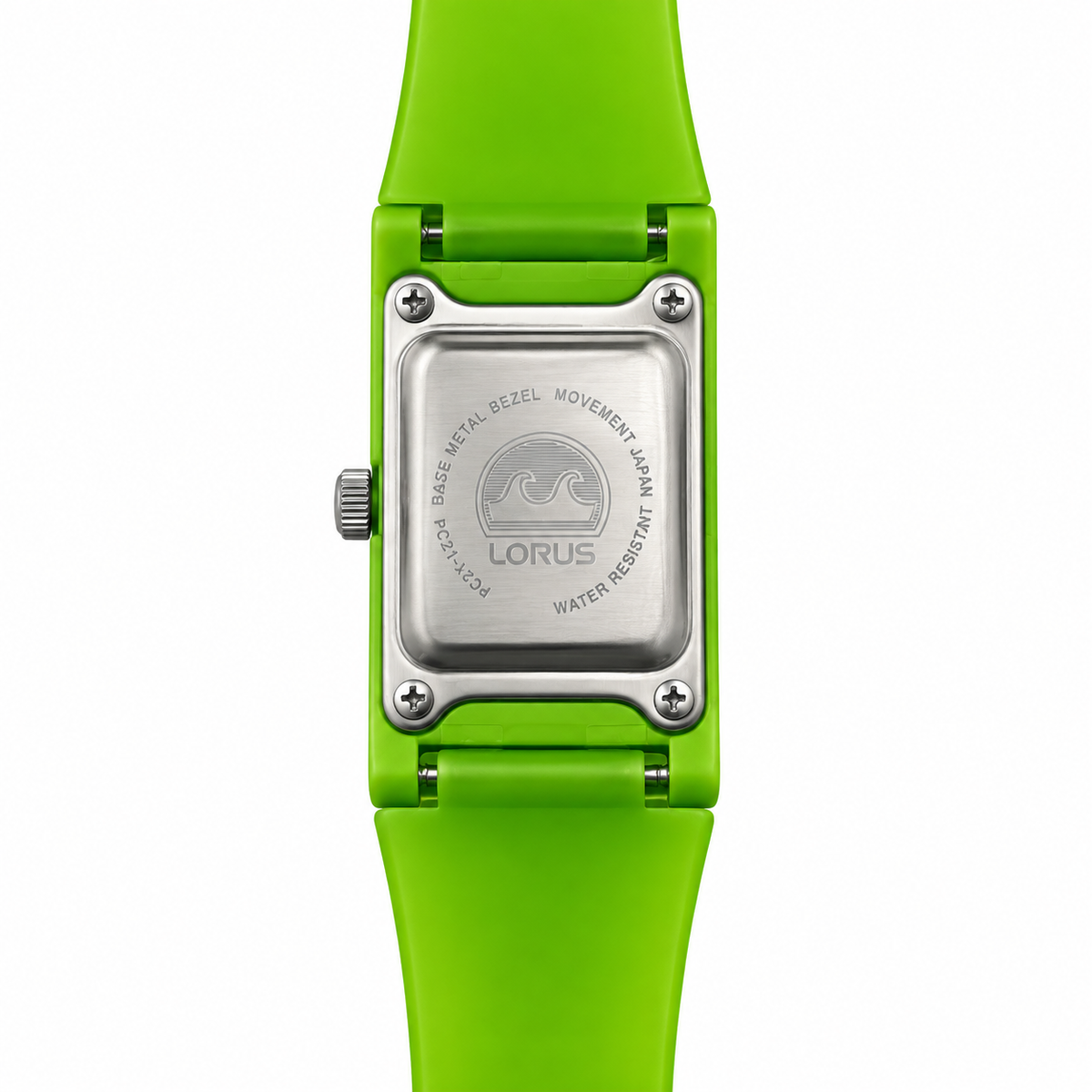 Orologio Lorus rettangolare verde lime – Energia a ogni ora