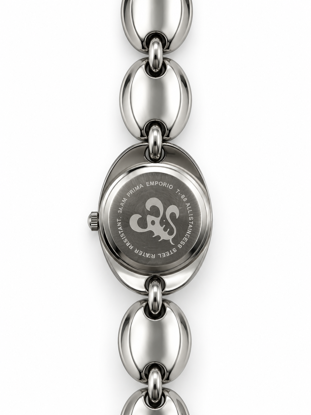 M&M Primo Emporio 21-68 – Orologio Donna Ovale Bracciale Maglie Ovali Acciaio Quarzo | Turchese, Borgogna o Giallo