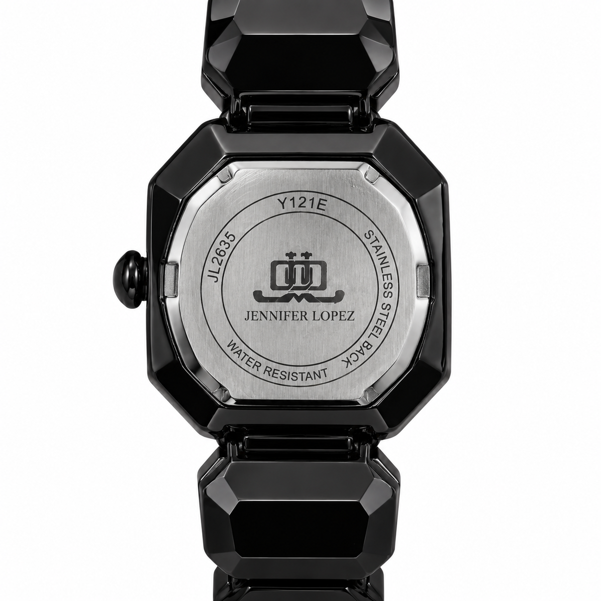 Orologio Jennifer Lopez nero con cassa sfaccettata