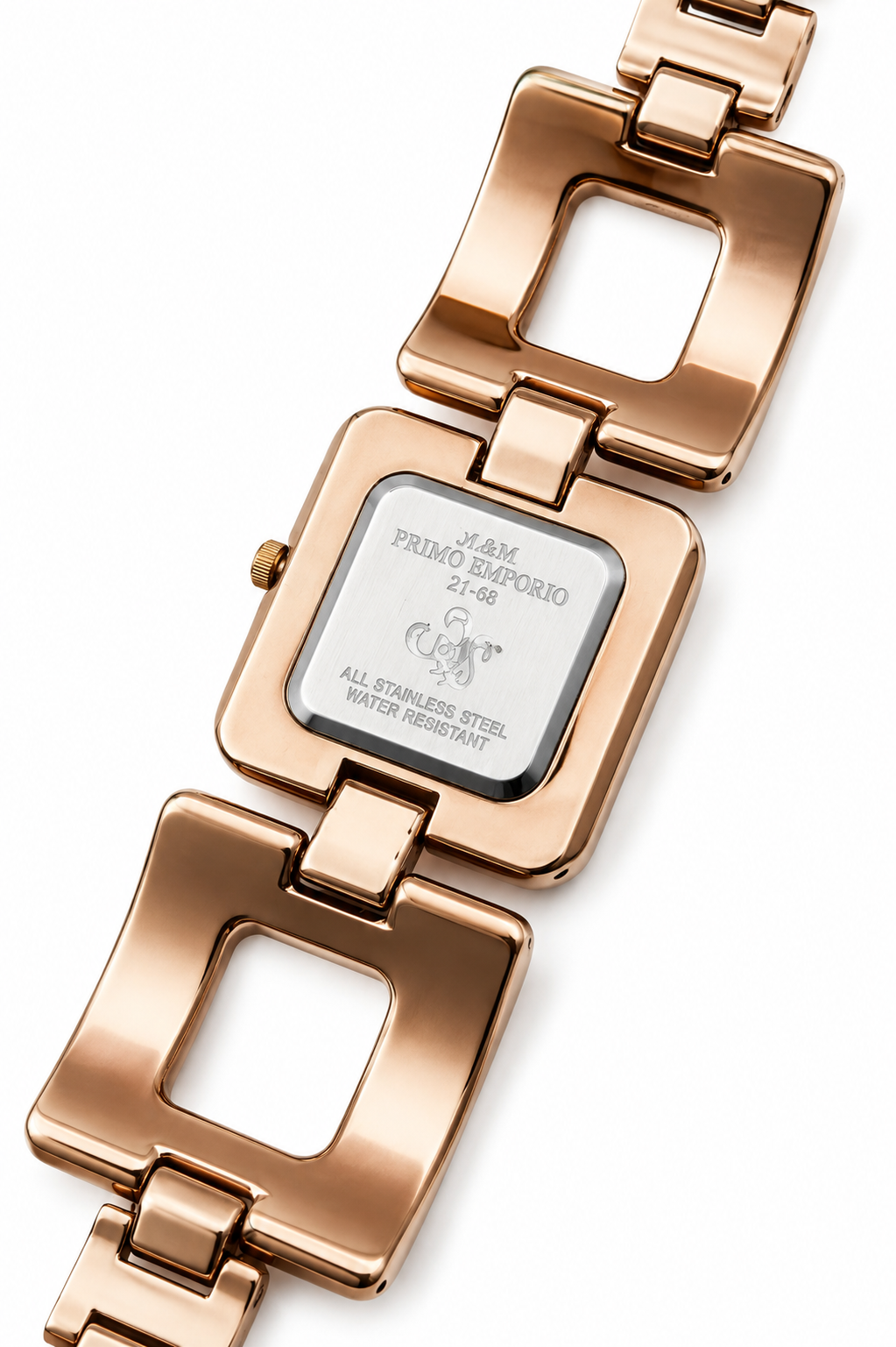 M&M Primo Emporio Quarzo 21-68 – Bracciale Rose Gold Quadrante Nero