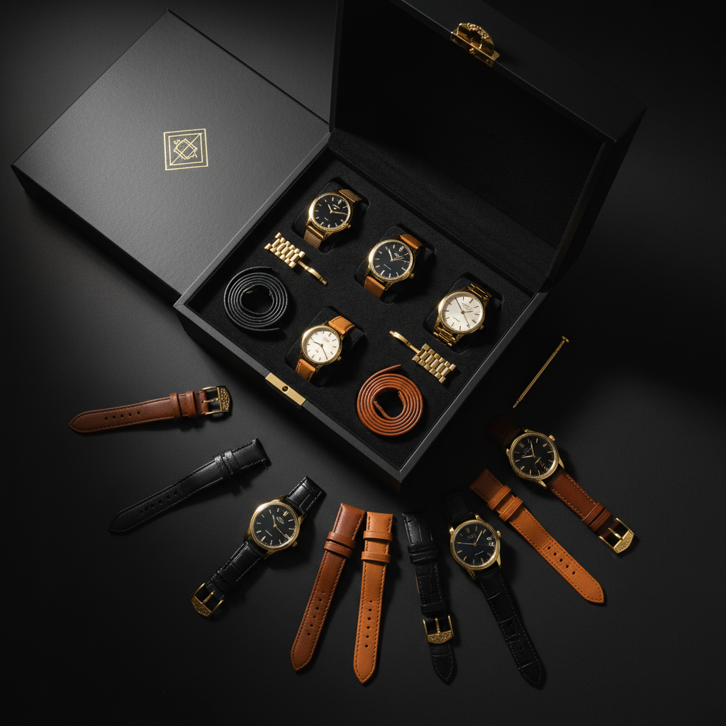 Mystery Box Mista GoldenWatch — Orologio + Cinturino a Sorpresa