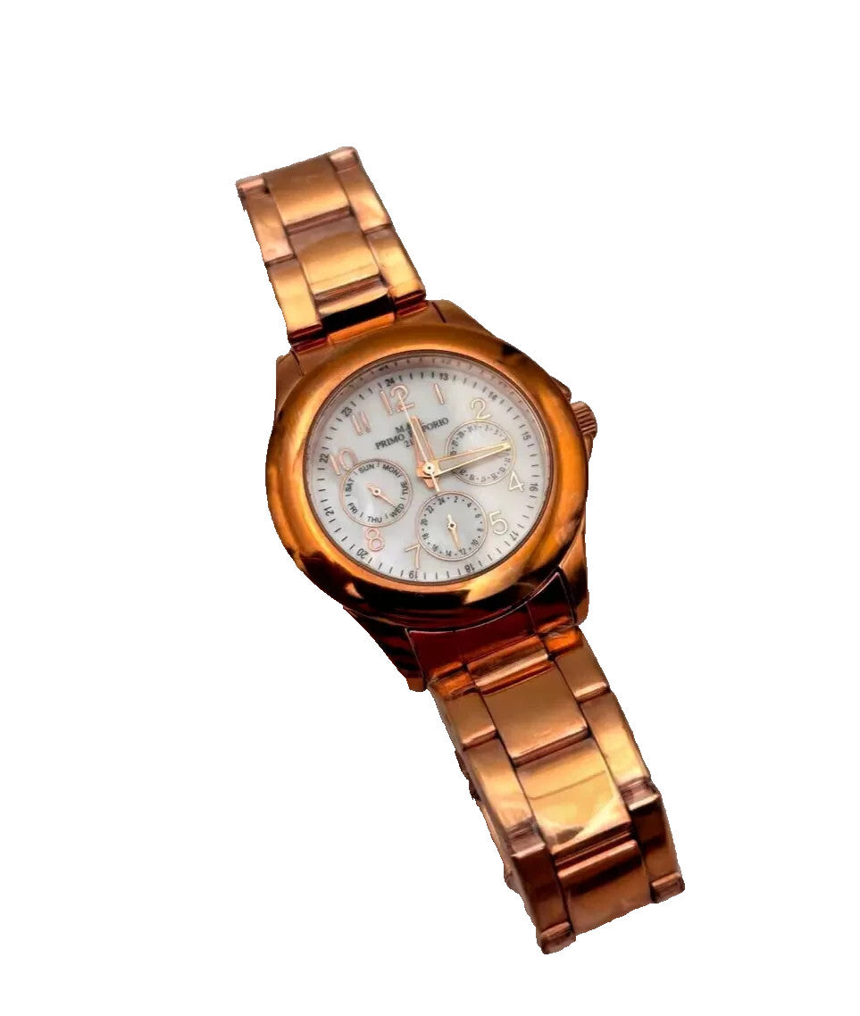 OROLOGIO M&M Primo Emporio MULTIFUNZIONE DAY DATE QUADRANTE MADREPERLA RAMATO