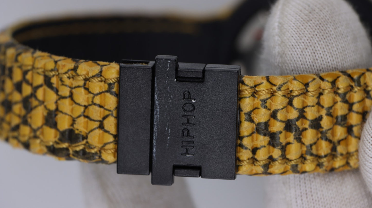 Hip Hop Orologio Pitonato Unisex Quarzo