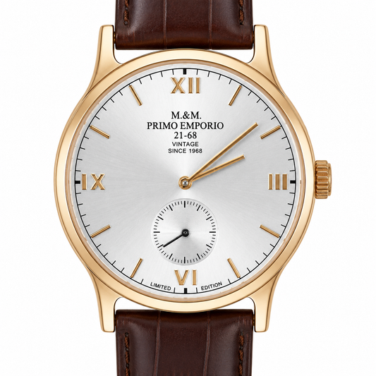 M.&M. Primo Emporio 21-68 – Orologio Uomo Vintage Limited Edition Cassa Oro Rosa