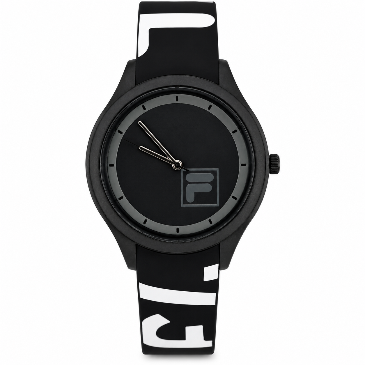 FILA Sport Watch – Cinturino Silicone Nero con Logo Bold