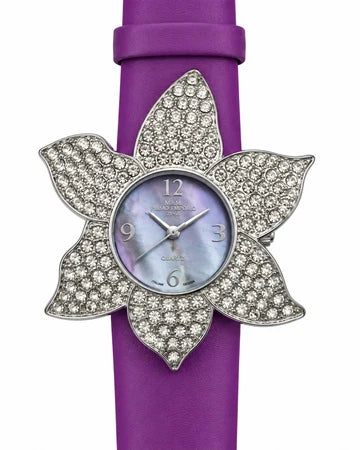 M&M Primo Emporio – Orologio Donna Fiore Cristalli Pavé Quarzo | 5 Colori