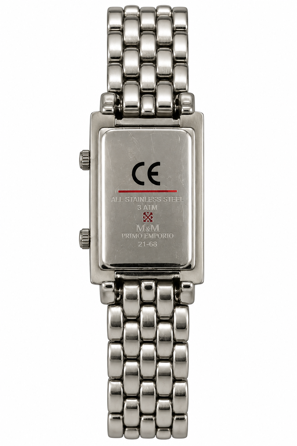 M.&M. Primo Emporio – Orologio Donna Dual Time Cassa Rettangolare Acciaio Bracciale Pantera