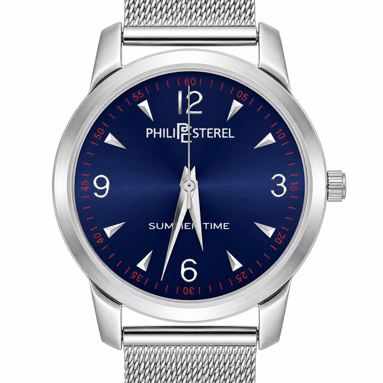 Philip Sterel Summertime – Orologio Uomo Quadrante Blu Cinturino Mesh