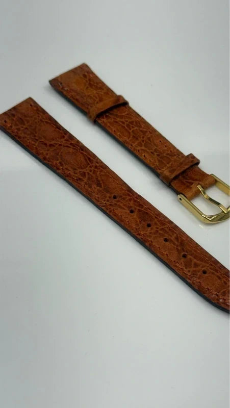 Cinturino Bulova in Pelle Cognac con Fibbia Gold