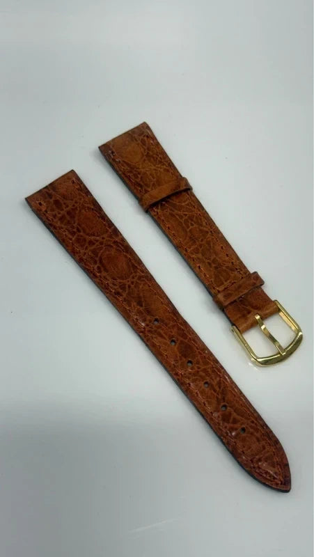 Cinturino Bulova in Pelle Cognac con Fibbia Gold