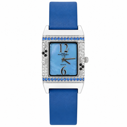 Orologio M&M Primo Emporio 21-68 Quartz – Cassa con Cristalli e Cinturino Blu