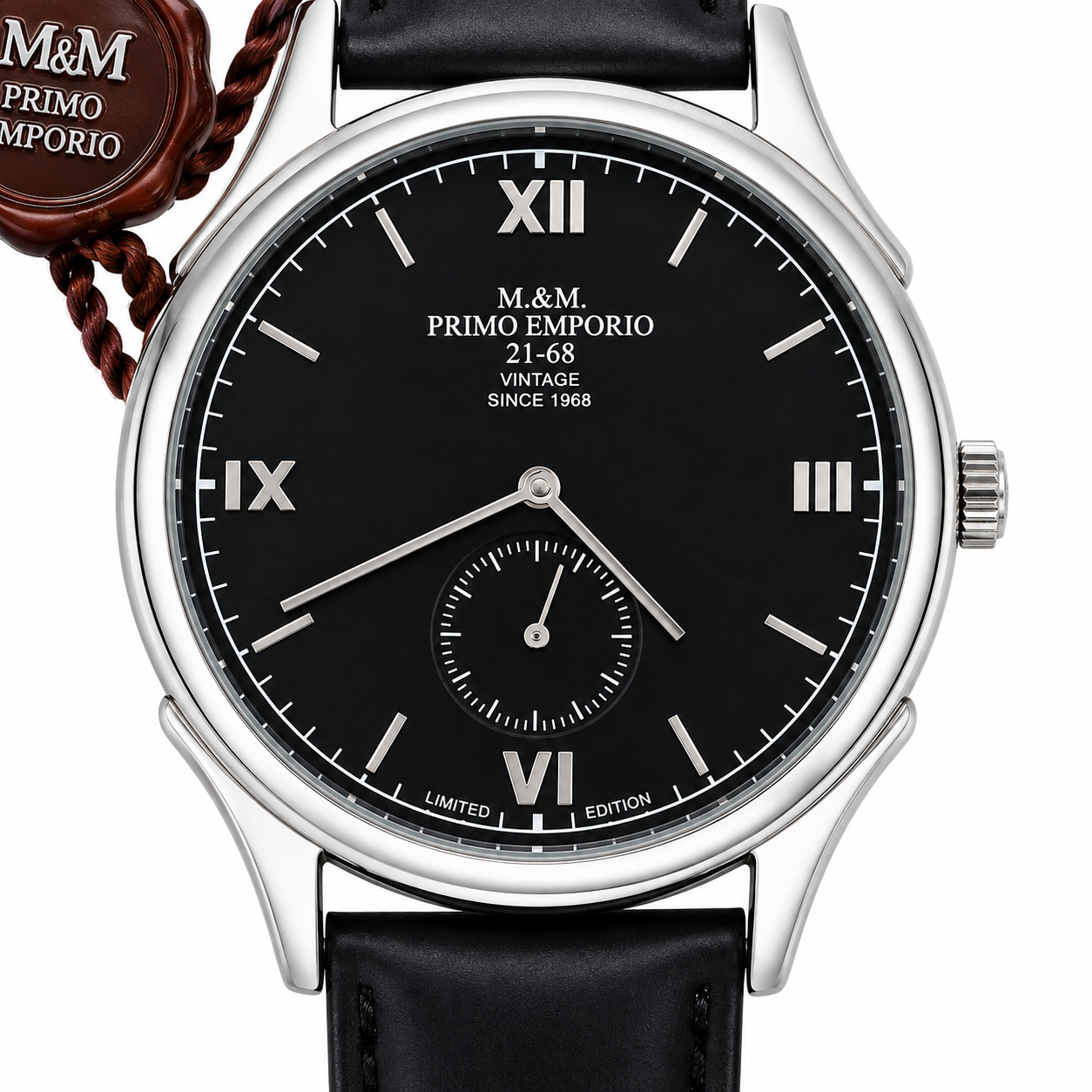 M.&M. Primo Emporio 21-68 – Orologio Uomo Vintage Limited Edition Quadrante Nero