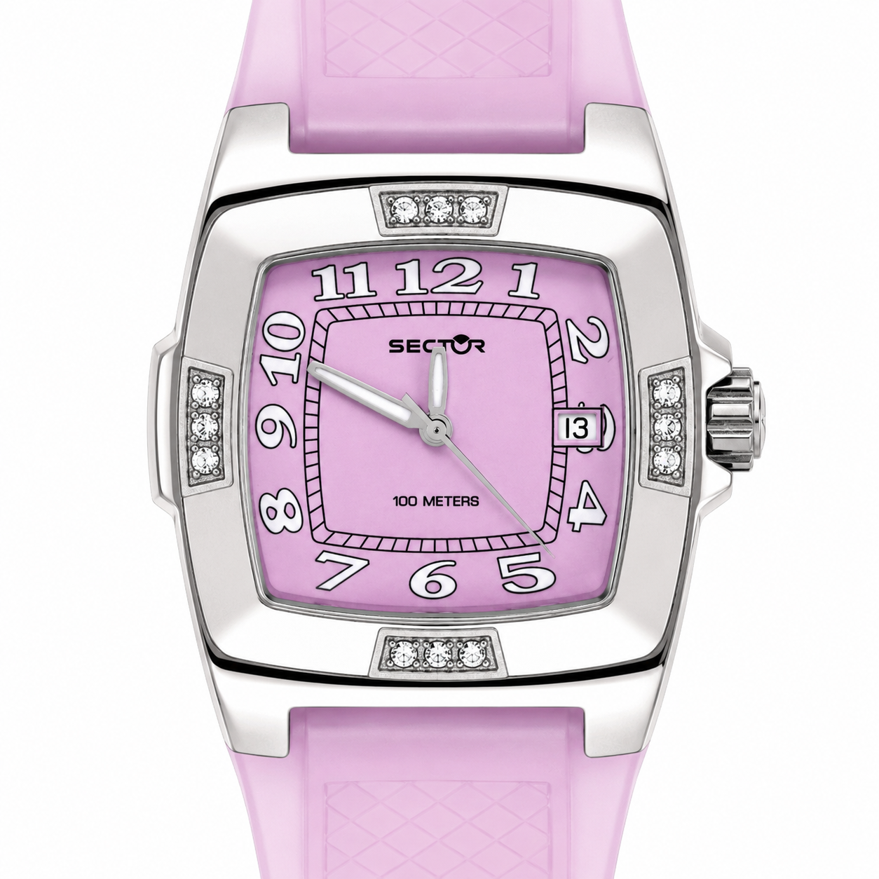 Sector – Orologio Donna Sport Chic Rosa Cristalli 100M
