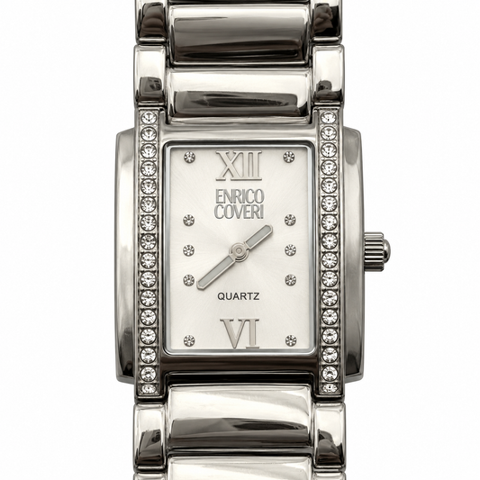 Enrico Coveri – Orologio Donna Ceramica e Cristalli Quadrante Madreperla