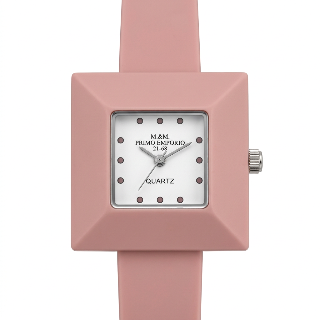 Orologio donna M&M Primo Emporio 21-68 Pyramid con cassa quadrata in 9 colori