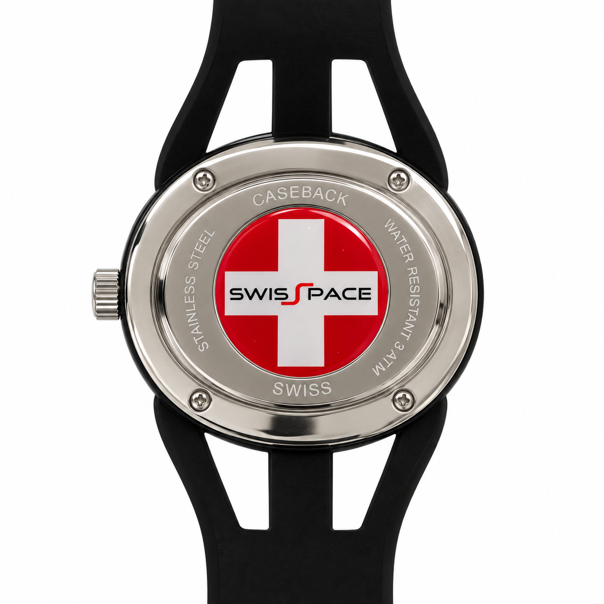 Swiss Space Bat Edition – Orologio Uomo Unisex Cinturino Silicone Pipistrelli | Nero, Blu
