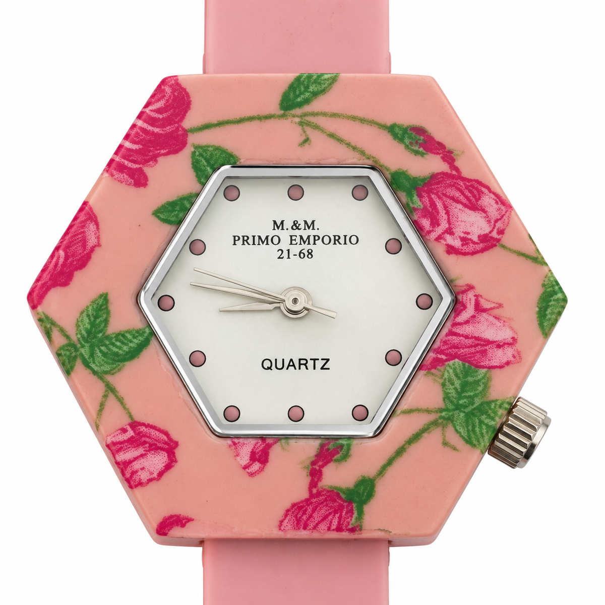 M&M Primo Emporio 2-68 Hexagon Floral – Orologio donna floreale in 9 colori