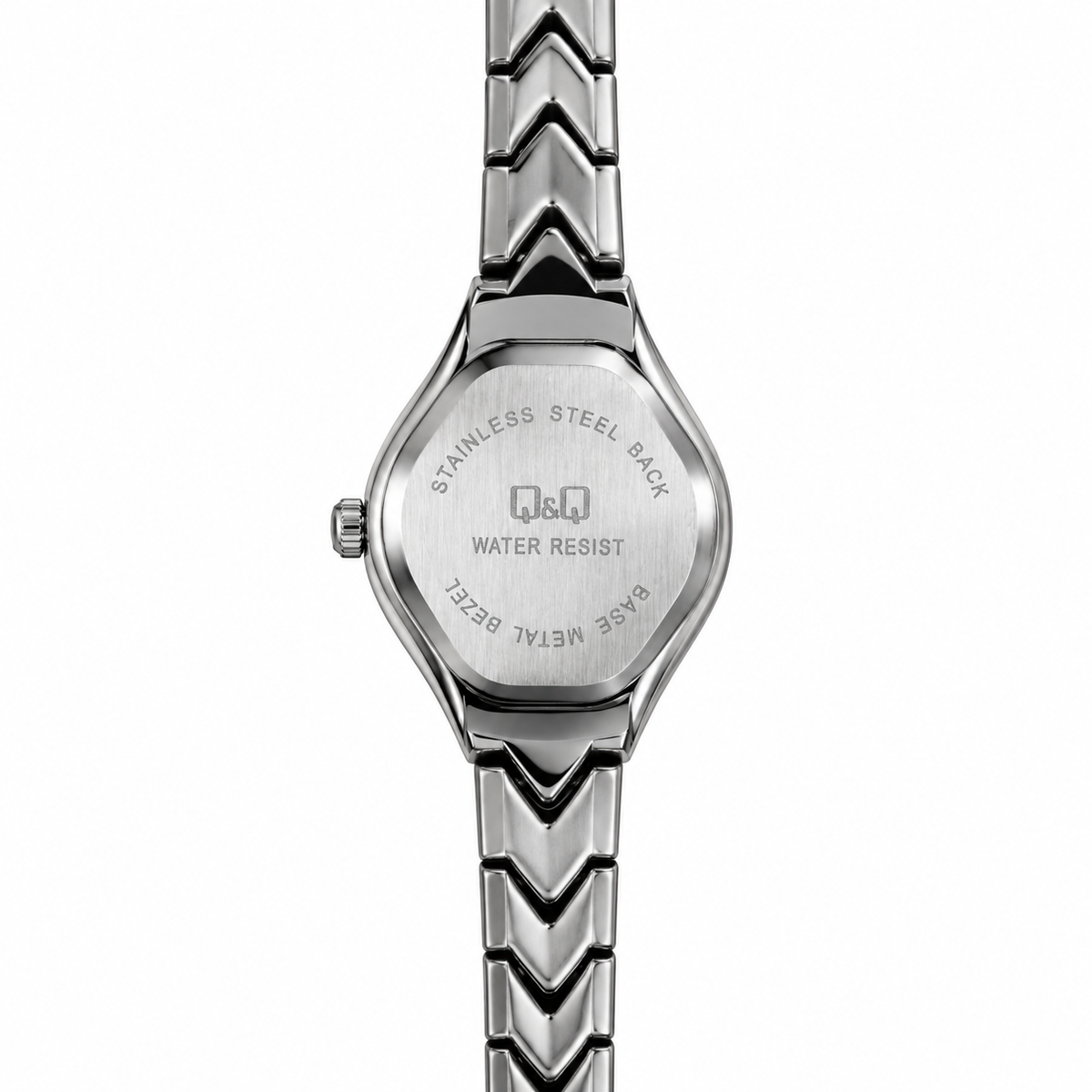 Orologio Q&Q Donna Bicolore con Quadrante Nero e Strass