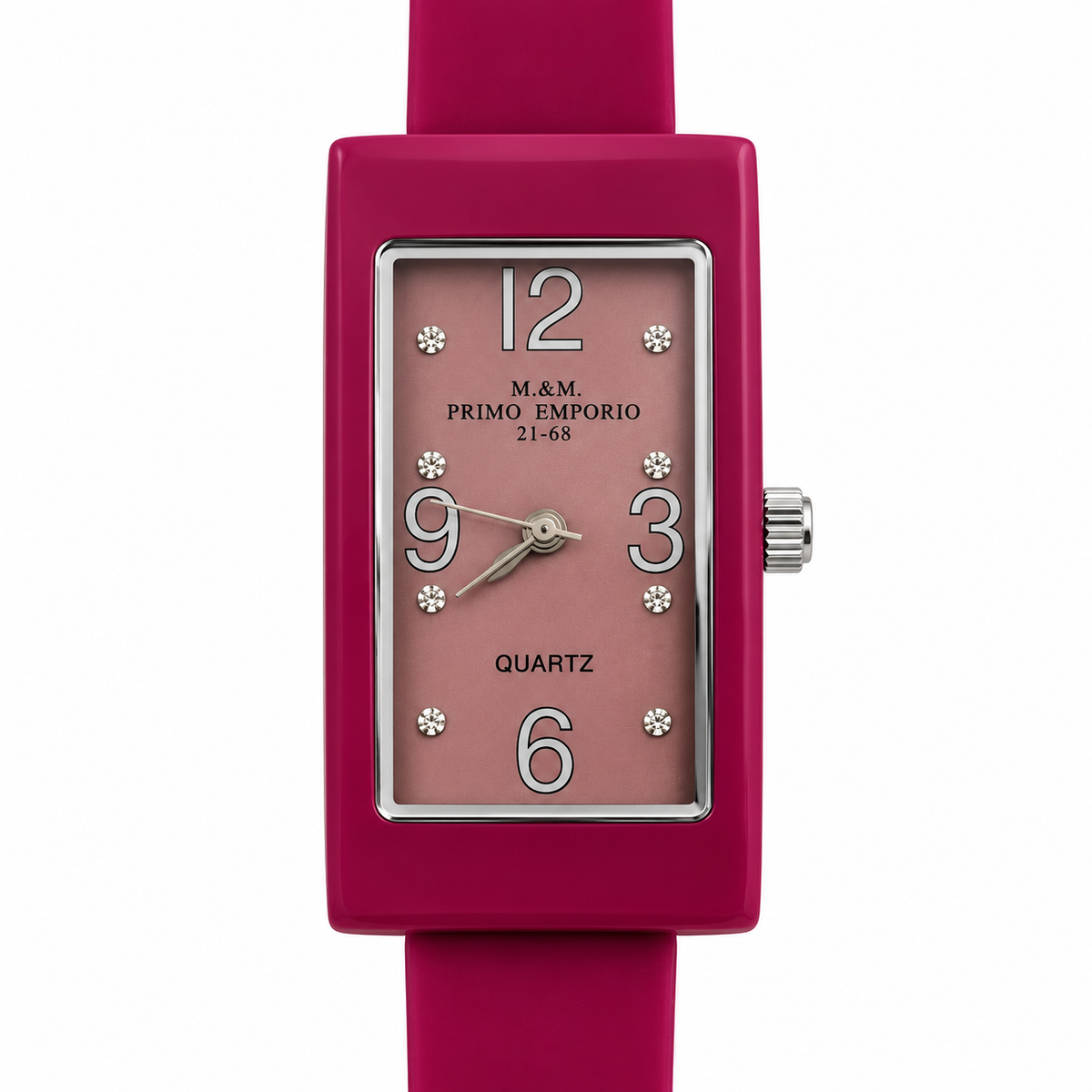 Orologio donna M&M Primo Emporio 21-68 rettangolare con punti luce in 13 colori