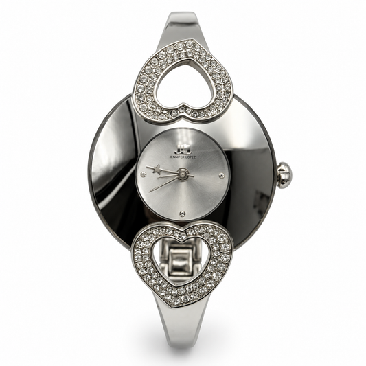 Orologio donna JLO by Jennifer Lopez color argento con cuori e strass