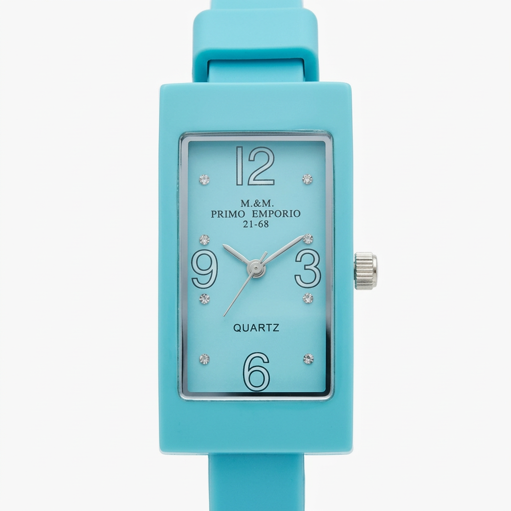 Orologio donna M&M Primo Emporio 21-68 rettangolare con punti luce in 13 colori