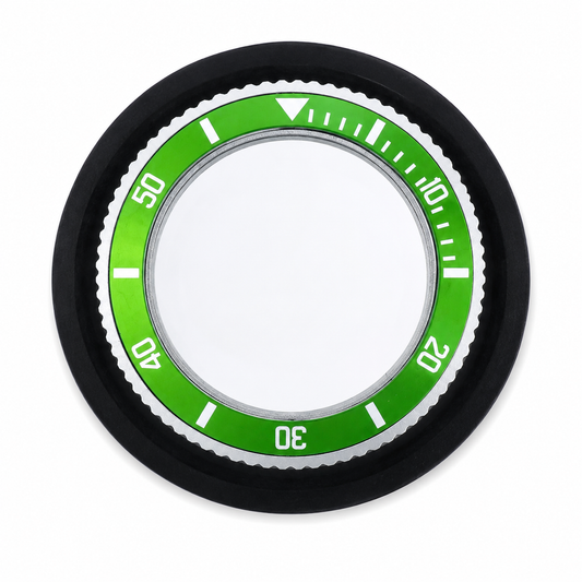 00TOKIO lente d'ingrandimento per orologiai con bezel verde stile Submariner scala 10-50