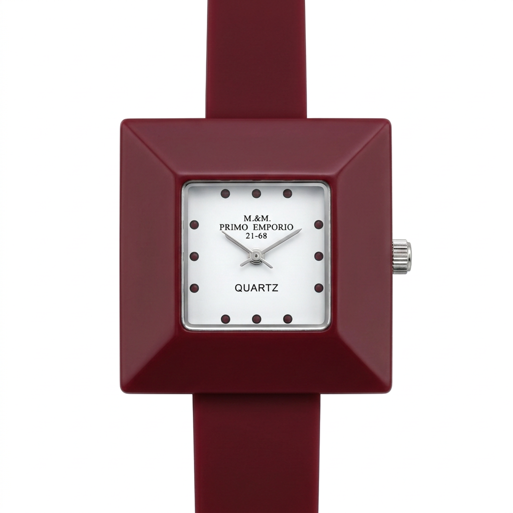 Orologio donna M&M Primo Emporio 21-68 Pyramid con cassa quadrata in 9 colori