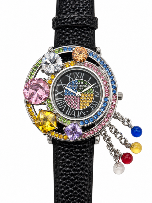 Orologio gioiello M&M Primo Emporio multicolore con pendenti – Un girotondo di luce