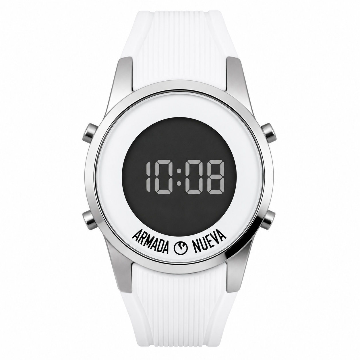 Armada Nueva – Orologio Digitale Bianco con Display LED e Cinturino Silicone