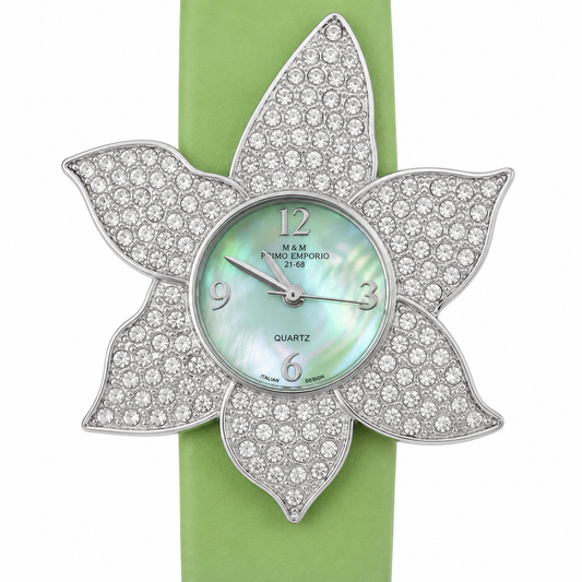 M&M Primo Emporio Orologio Donna Fiore Cristalli