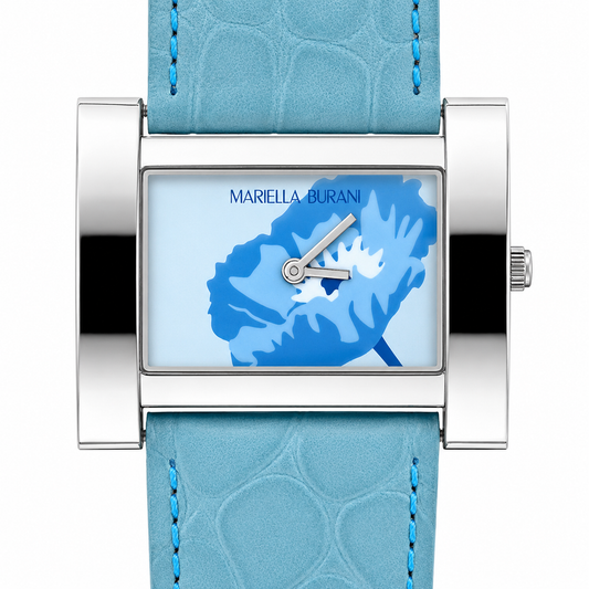 Mariella Burani – Orologio Donna Floreale Azzurro Tiffany