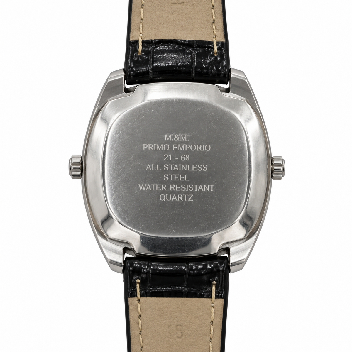 M&M Primo Emporio Orologio Unisex Dual Time, Rosso o Nero