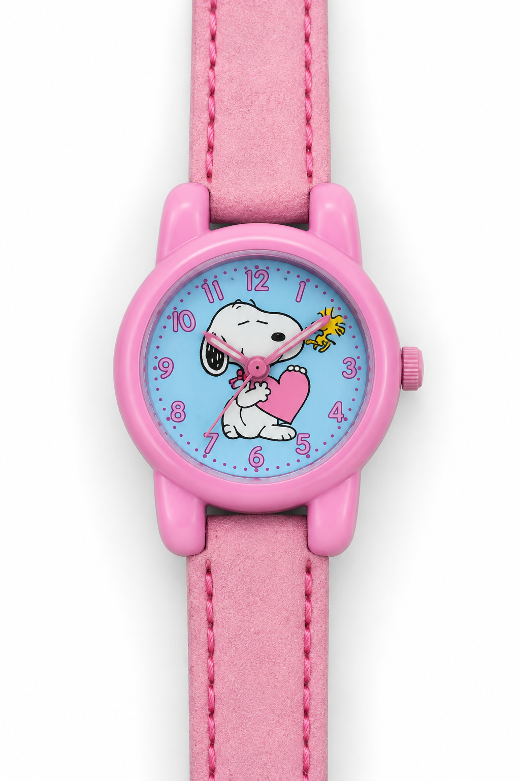 Peanuts Snoopy & Woodstock – Orologio Love Edition Cinturino Tessuto | Turchese o Rosa