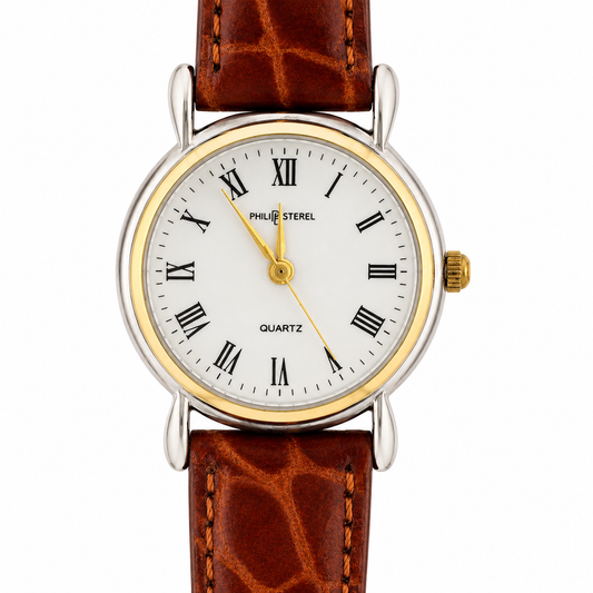 Philip Esterel – Orologio Unisex Bicolore Numeri Romani Quartz