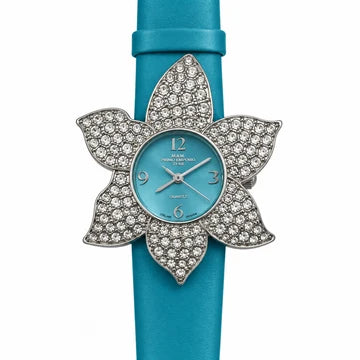M&M Primo Emporio – Orologio Donna Fiore Cristalli Pavé Quarzo | 5 Colori